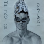 Gonzalo Orquín, The joy of gay sex, 2015, cm 40 x 30, matita e ritaglio su carta. Courtesy Gammalambda Ltd, London