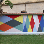 Paolo Gonzato, OUT OF STOCK, 2023, pittura al quarzo, 200x3000 cm, Palermo, Area Verde Casa di Reclusione Calogero Bona – Ucciardone.